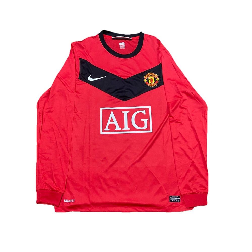 Manchester United | Men’s Medium 2010 Retro Long-Sleeve Jersey